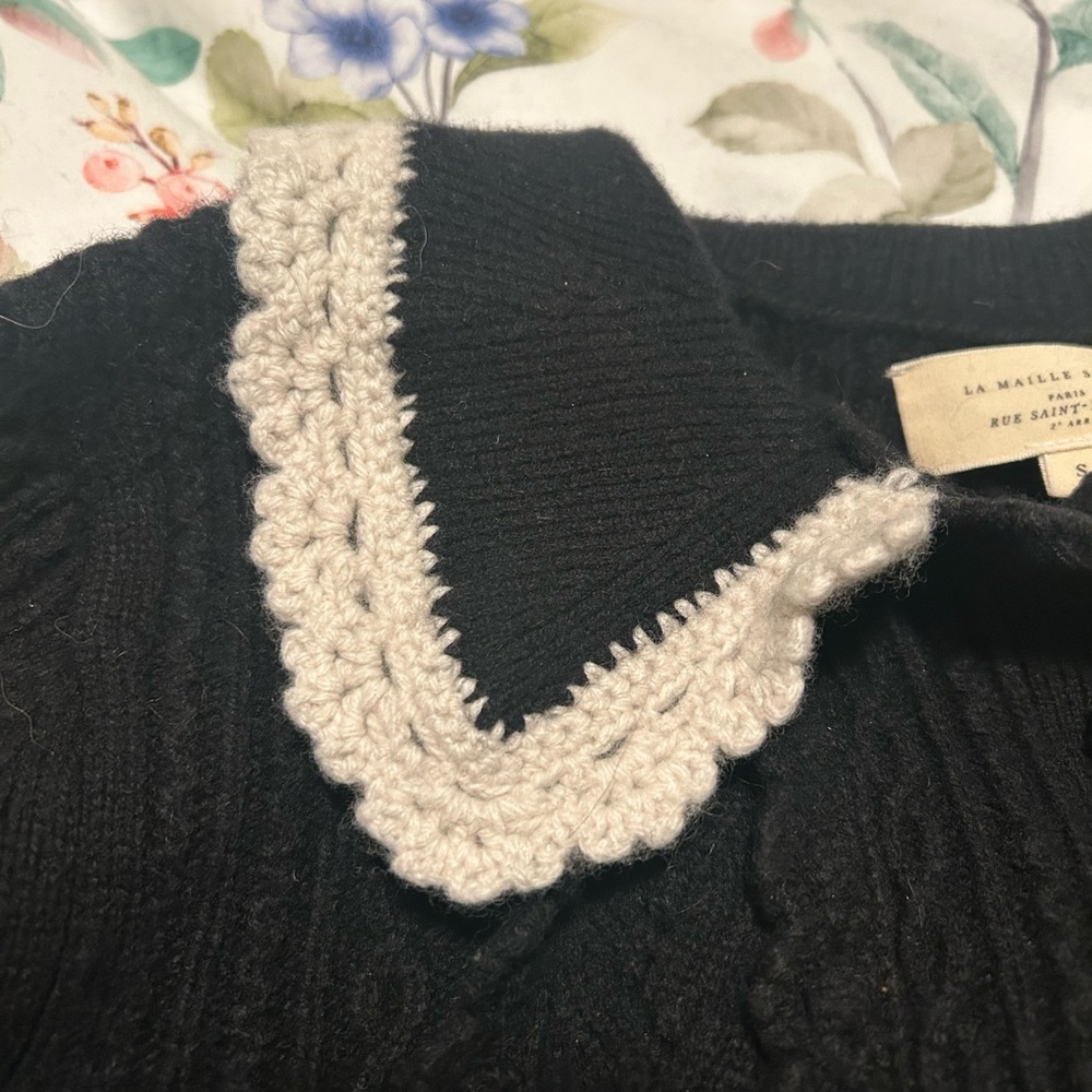Sézane Frances Sweater - Black - Picture 6 of 7